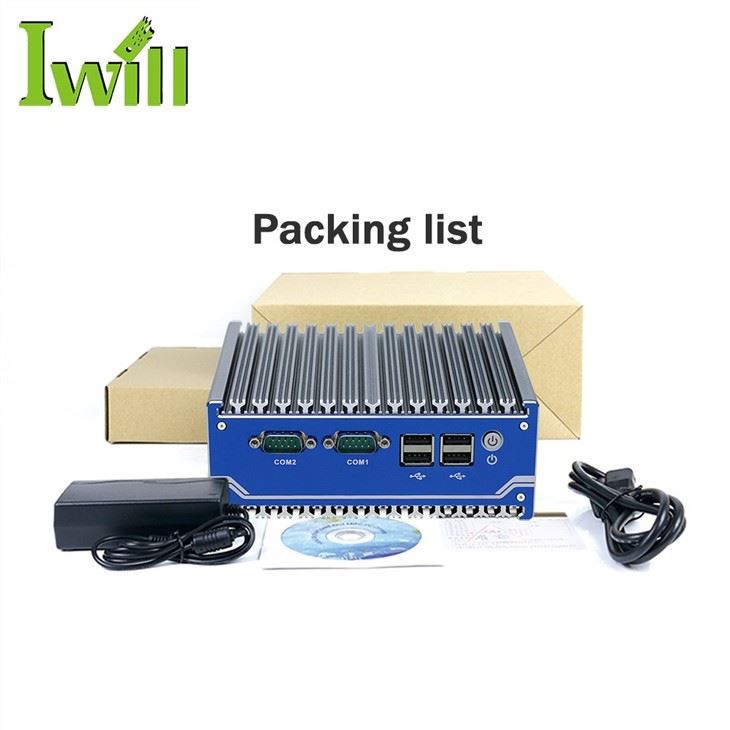 Fanless J1900 Industrial Mini PC With COM RS232